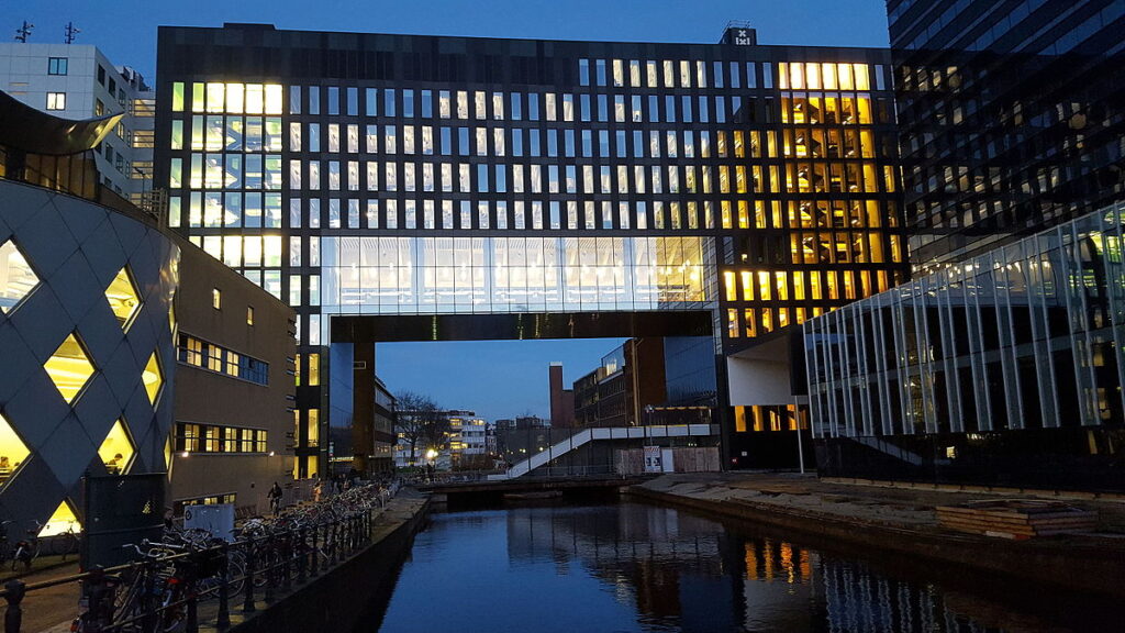 University of Amsterdam at Night